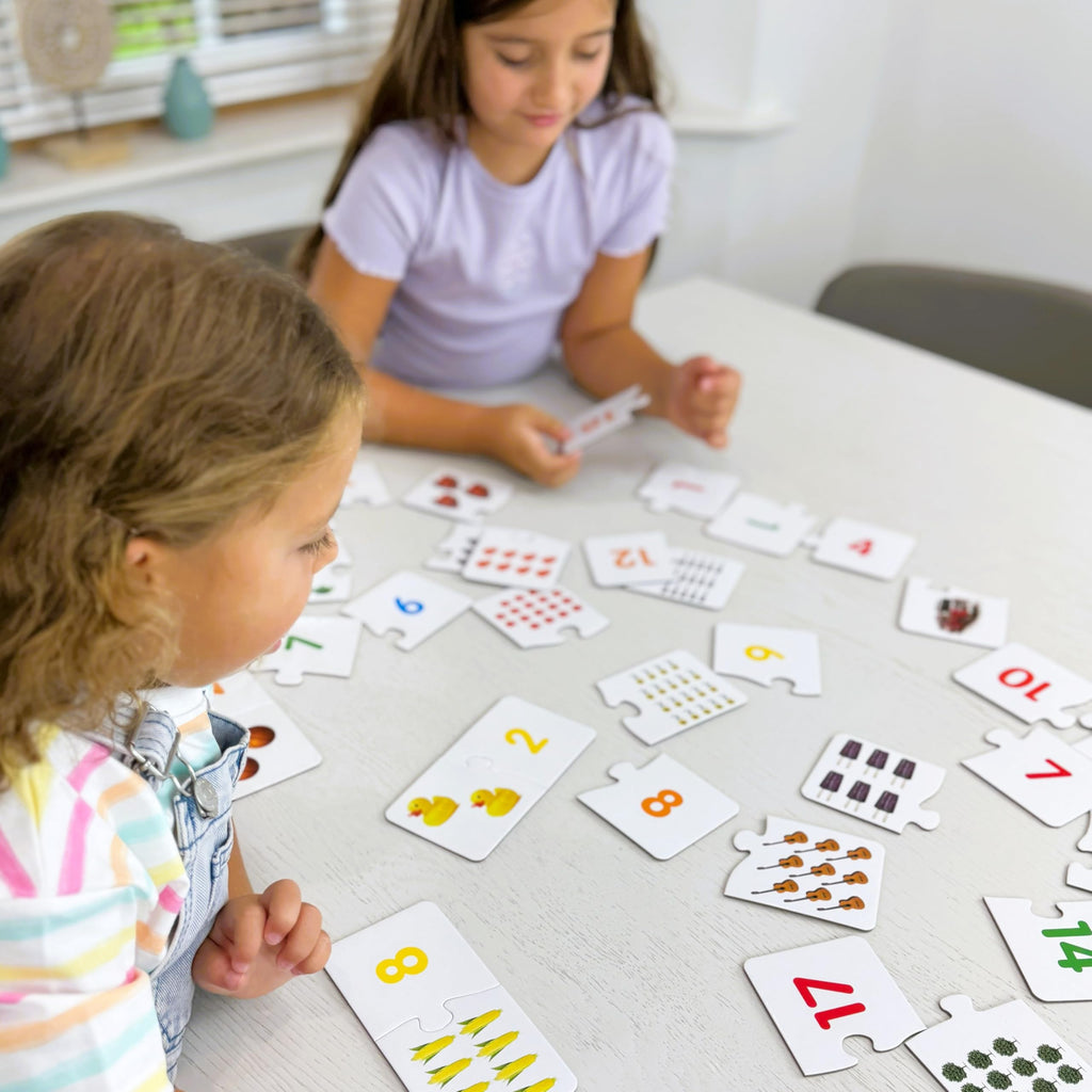 The Learning Journey Match It - Counting Memory Game For Kids - Helps Interactive Child Development, Problem-Solving and Counting Skills - Includes 30 Self-Correcting Puzzle Sets - For 4+ Years
