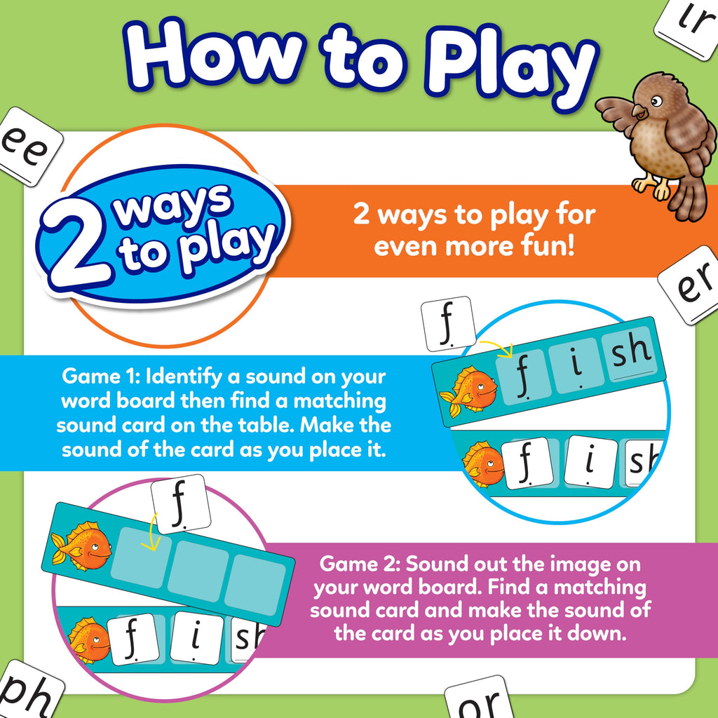 Orchard Toys Match and Spell Game - Kids Learning & Educational Toys with Sight Words & Flash Cards - Alphabet & Spelling Games for 4 Year Olds and Up - Word Building & Phonics Games for Boys & Girls