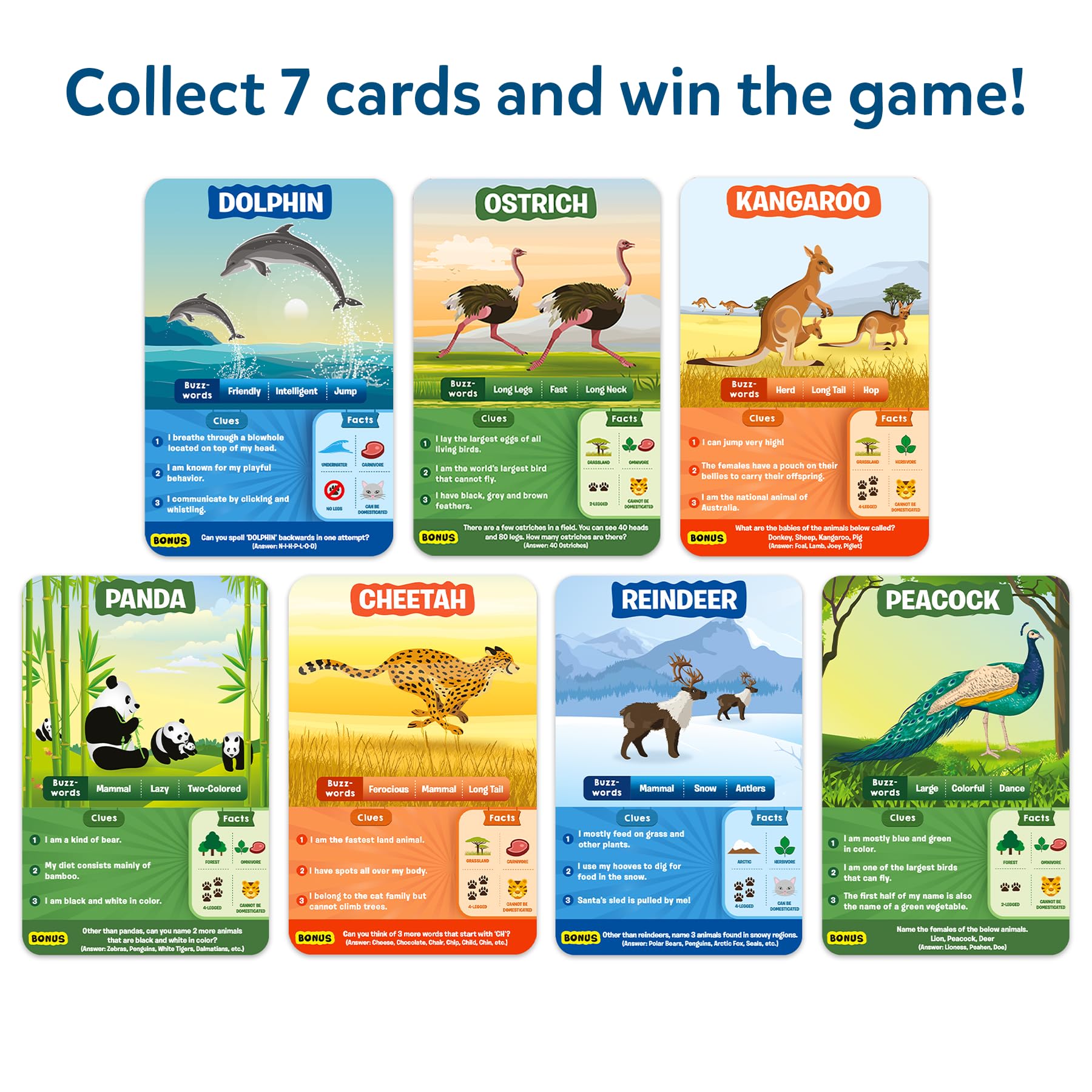Skillmatics Guess in 10 Animal Planet, Card Game, Perfect for Boys, Girls, Kids, Teens, Adults Who Love Animals, Trivia Games, Travel Games, Gifts for Ages 6, 7, 8, 9, 10, and Up