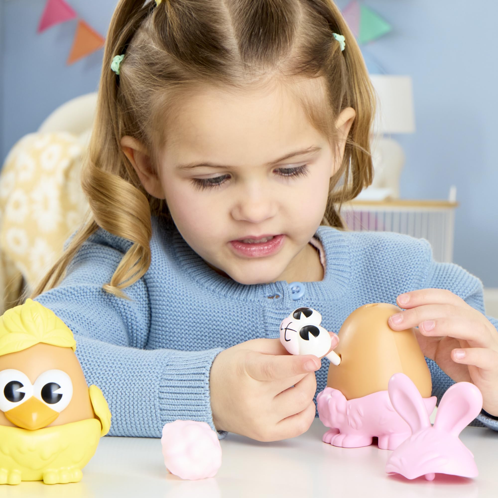 Mr. Potato Head Playskool, Fun Figure Toddler Toy for Girls and Boys, Classic Mix and Match Toys, Black