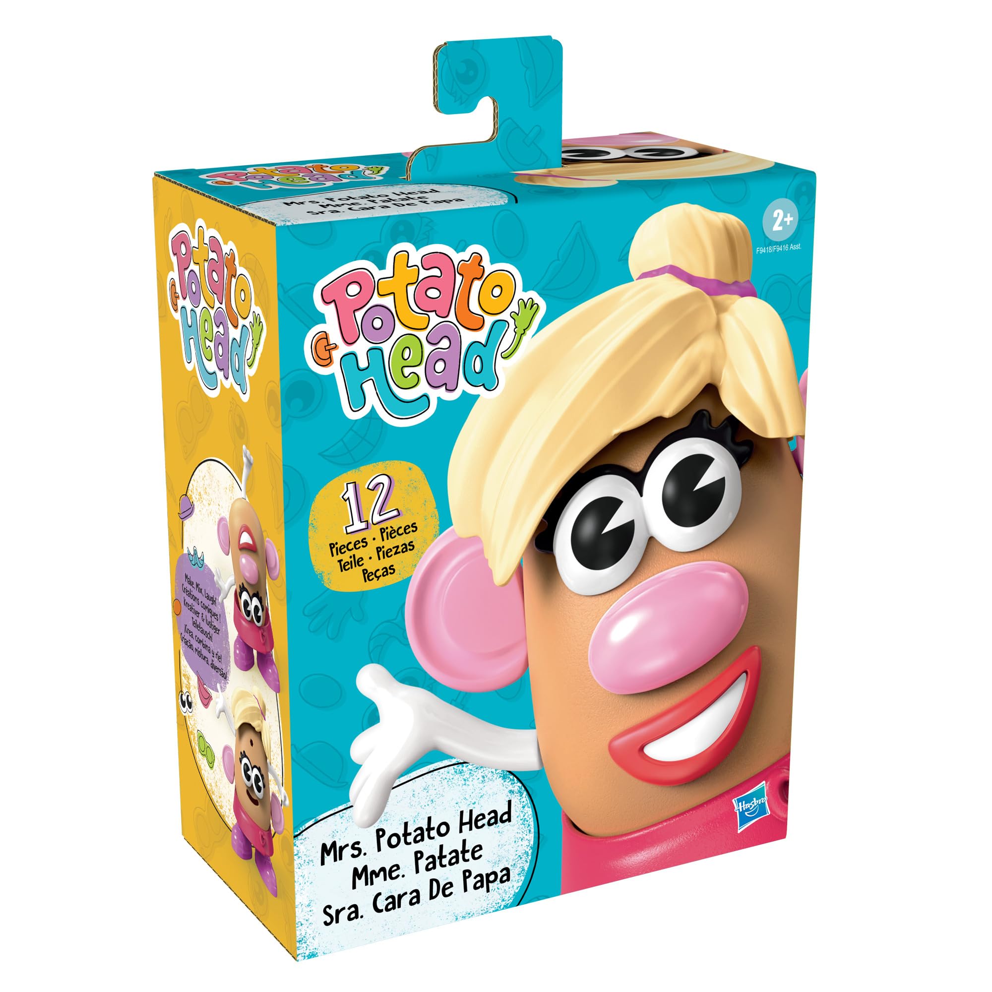 Mr. Potato Head Playskool, Fun Figure Toddler Toy for Girls and Boys, Classic Mix and Match Toys, Black