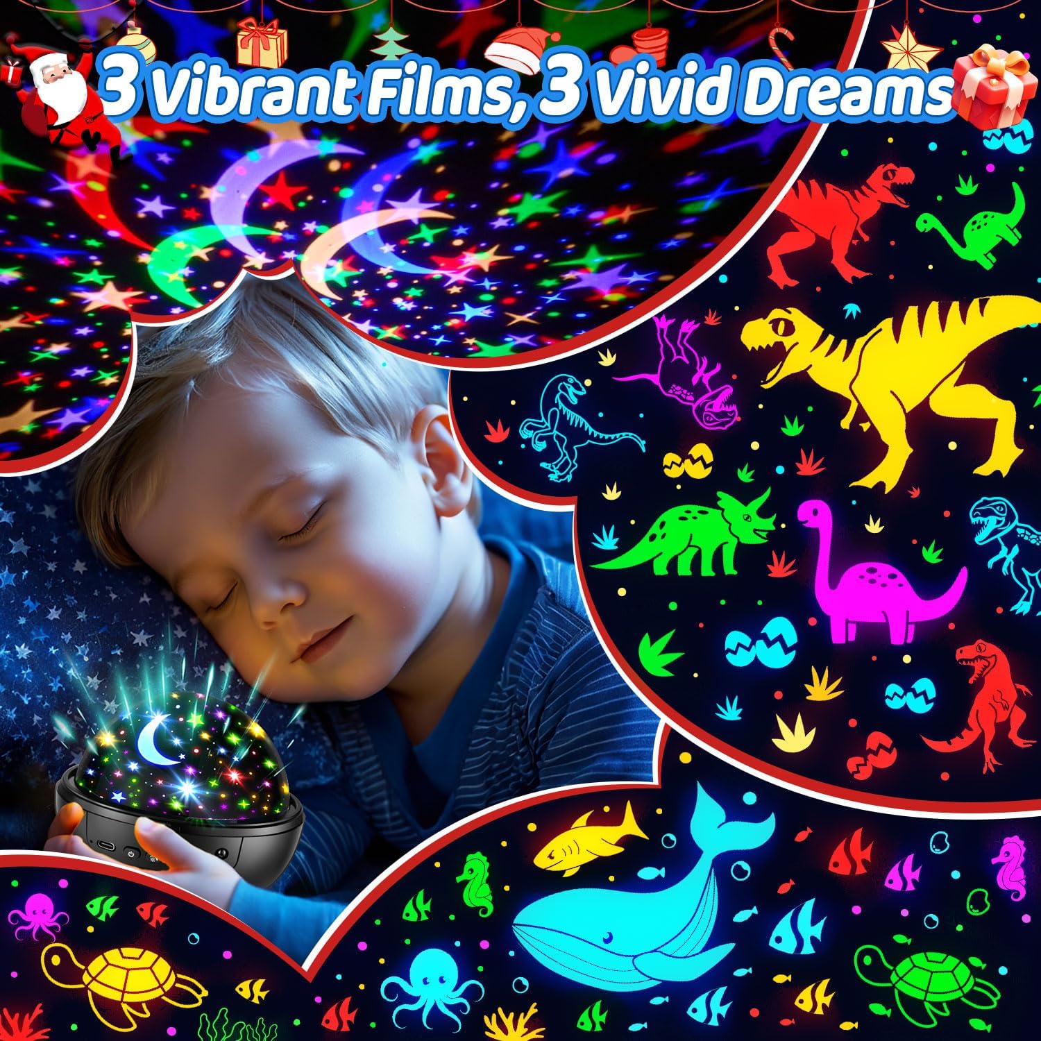 Sensory Toys Baby Toys,93 Lighting Mode Sensory Lights,Dimmable+Timer+Remote Star Projector Baby Lights Projector,360°Rotate Baby Night Light Kids Night Light Projector,Baby Boy Gifts Baby Girl Gifts