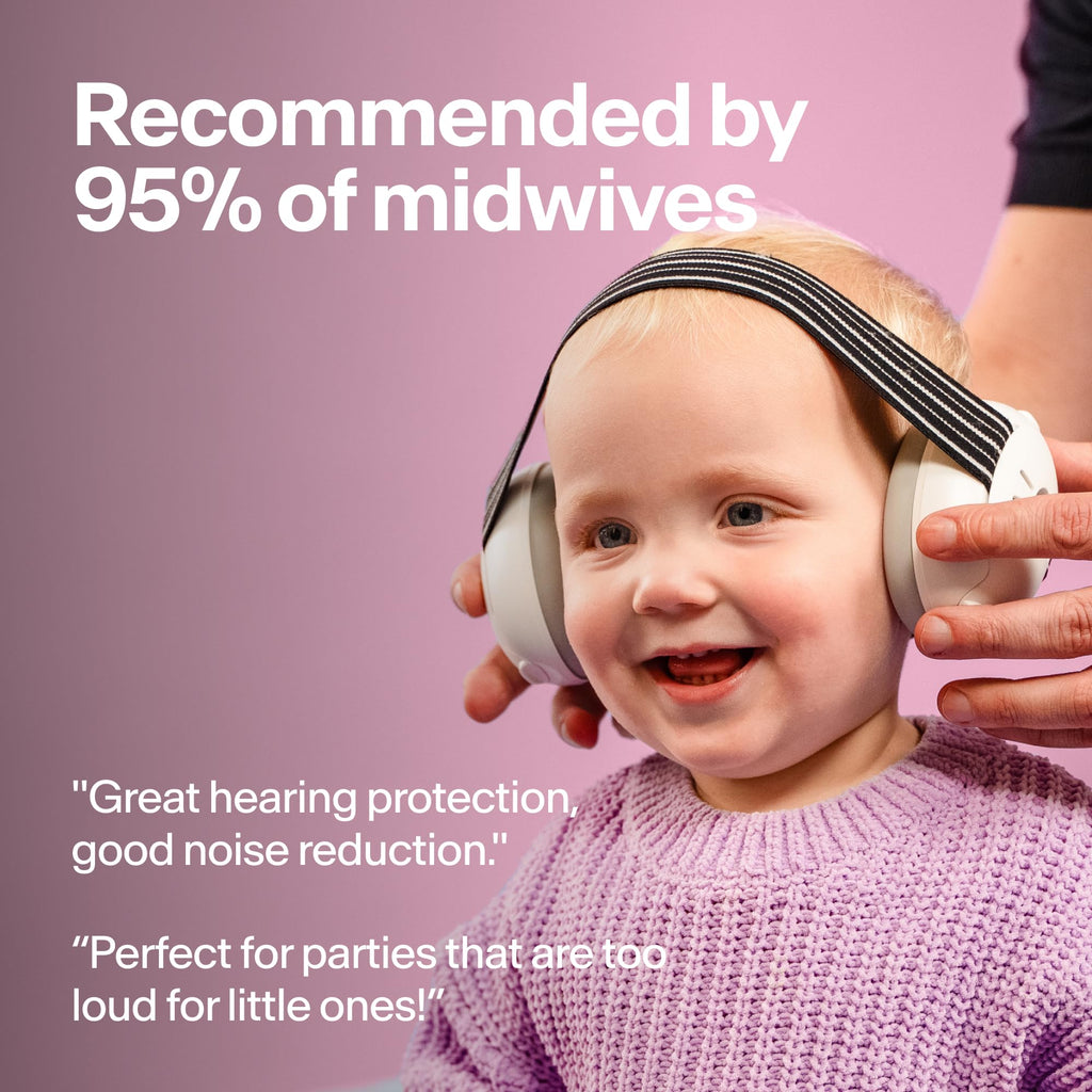Alpine Muffy Baby Ear Defender for Babies and Toddlers up to 36 Months - CE & UKCA Certified - Noise Reduction Earmuffs - Comfortable Baby Headphones Against Hearing Damage & Improves Sleep - Blue