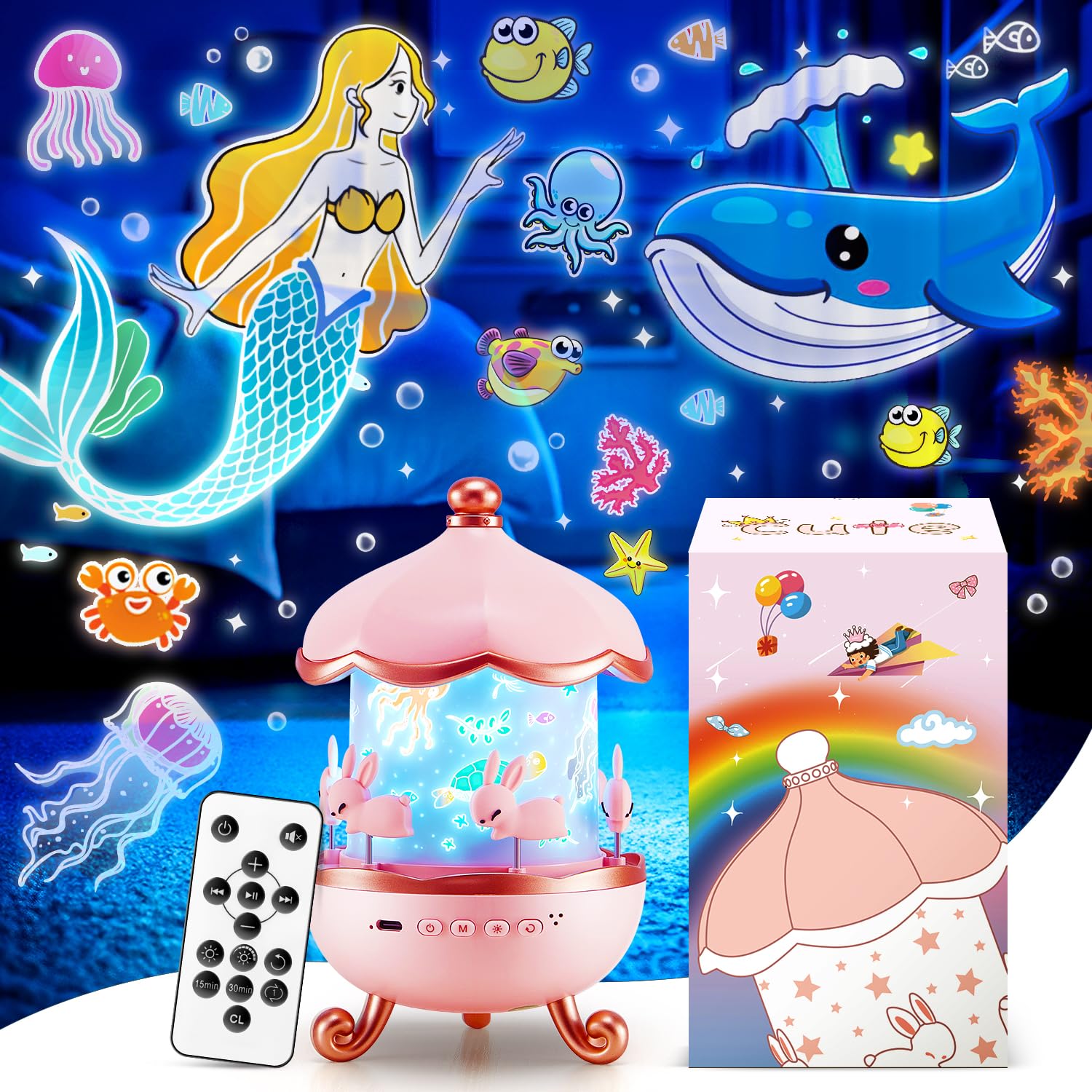 Egg Light Gifts for Kids Sound Machine | 15 Sleeping Sounds+14HD Films+7 Colors+360°Rotating | Easter Gifts for Kids Primal Hatch Dinosaur Egg Night Light for Nursery Boy Toys Hatch Sound Machine