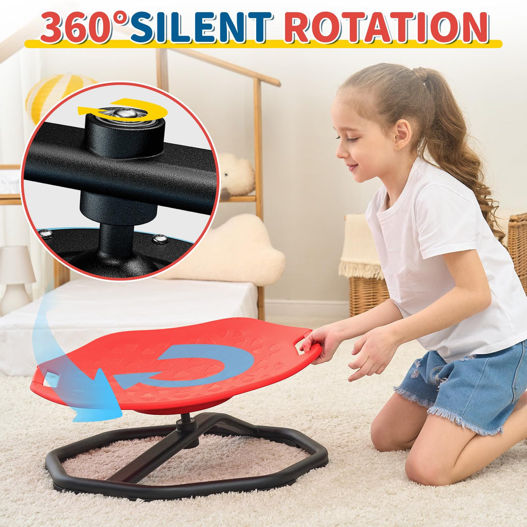 KidBloom Spinning Chair for Autism, Upgrade Handle Sensory Toys for Autism, Autism Sensory Equipment, Sit and Spin ADHD Sensory Chair