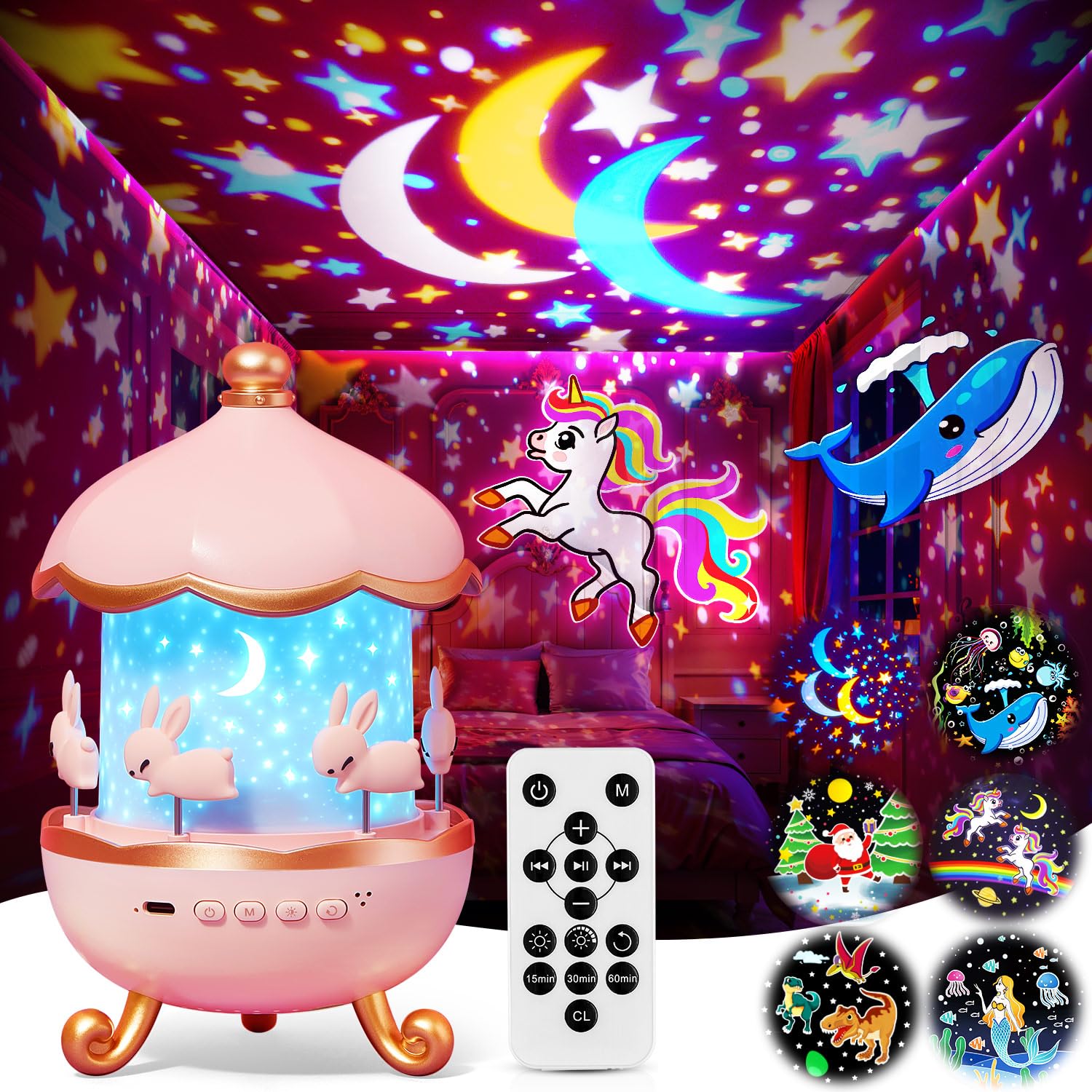 Egg Light Gifts for Kids Sound Machine | 15 Sleeping Sounds+14HD Films+7 Colors+360°Rotating | Easter Gifts for Kids Primal Hatch Dinosaur Egg Night Light for Nursery Boy Toys Hatch Sound Machine
