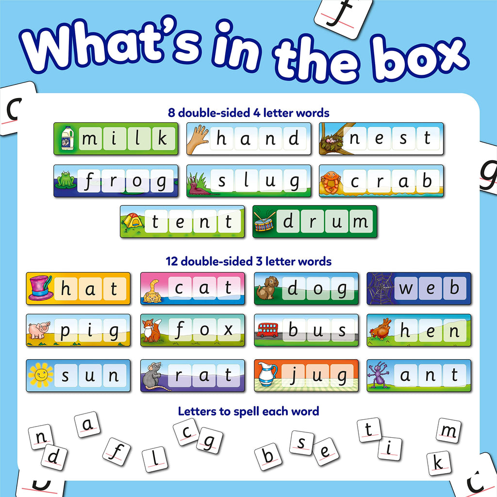 Orchard Toys Match and Spell Game - Kids Learning & Educational Toys with Sight Words & Flash Cards - Alphabet & Spelling Games for 4 Year Olds and Up - Word Building & Phonics Games for Boys & Girls
