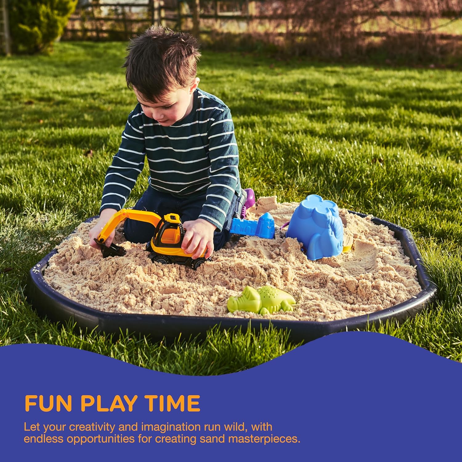 Rainbow Eco Play Sand - 20kg Natural, Non-Toxic Sand for Kids - Sandpit, Building, Sensory Play