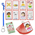 Amonev Special Needs My Communication Cards For Special Ed, Speech Delay Non Verbal Children and adults with Autism 27 Flashcards for visual aid or cue cards